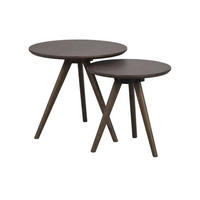 SIDOBORD SET i trä  - brun, Design, trä - Rowico