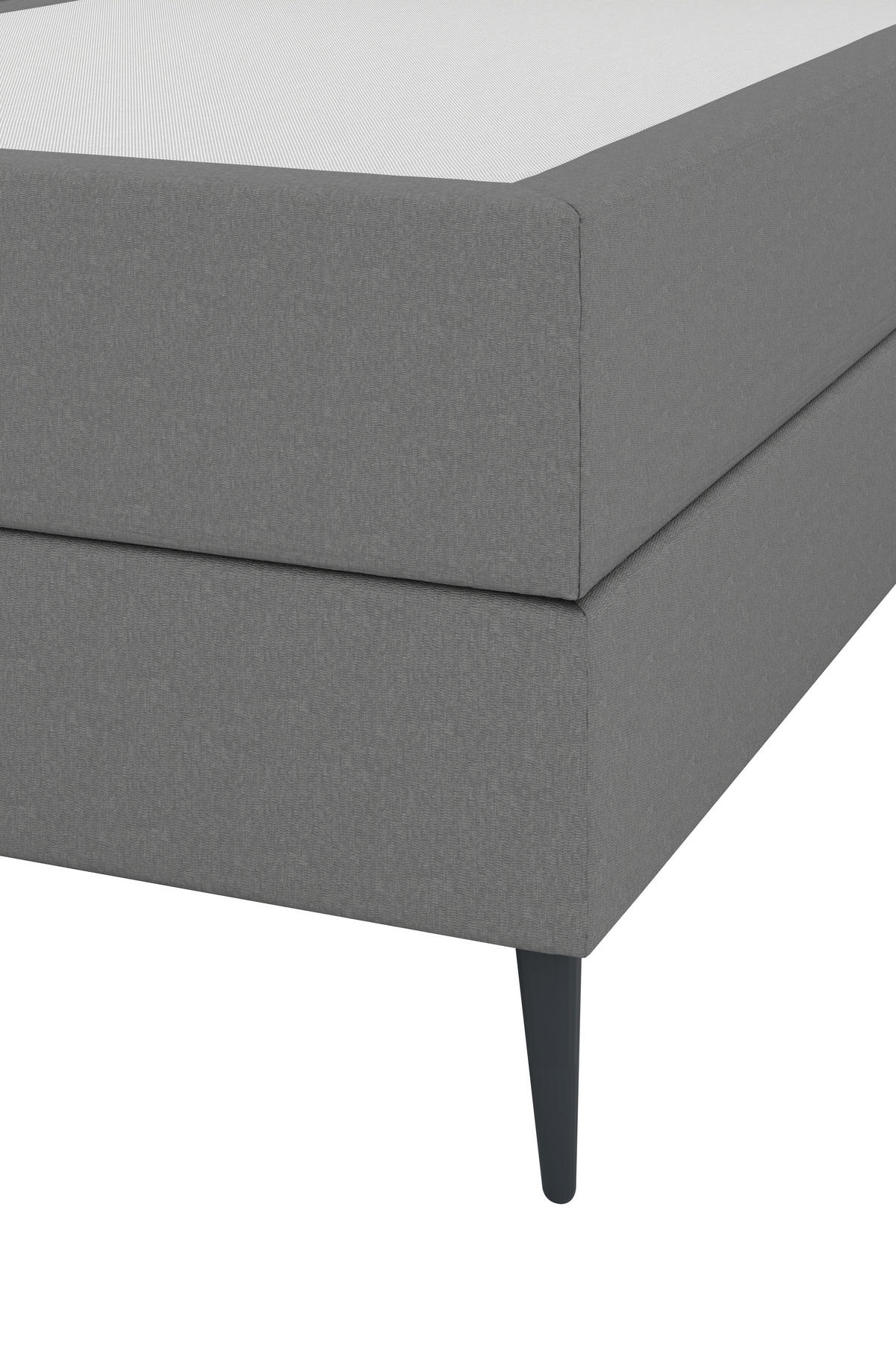BOXSPRINGBETT 180/200 cm  in Grau  - Anthrazit/Schwarz, KONVENTIONELL, Holzwerkstoff/Kunststoff (180/200cm) - Musterring