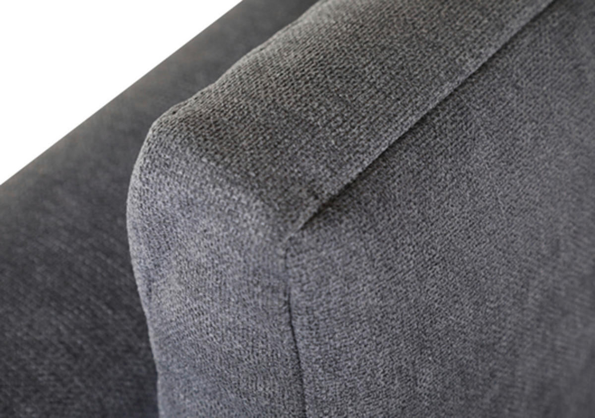 BÄDDSOFFA i flatväv mörkgrå  - mörkgrå/grå, Modern, textil (195/77/100cm) - MID.YOU