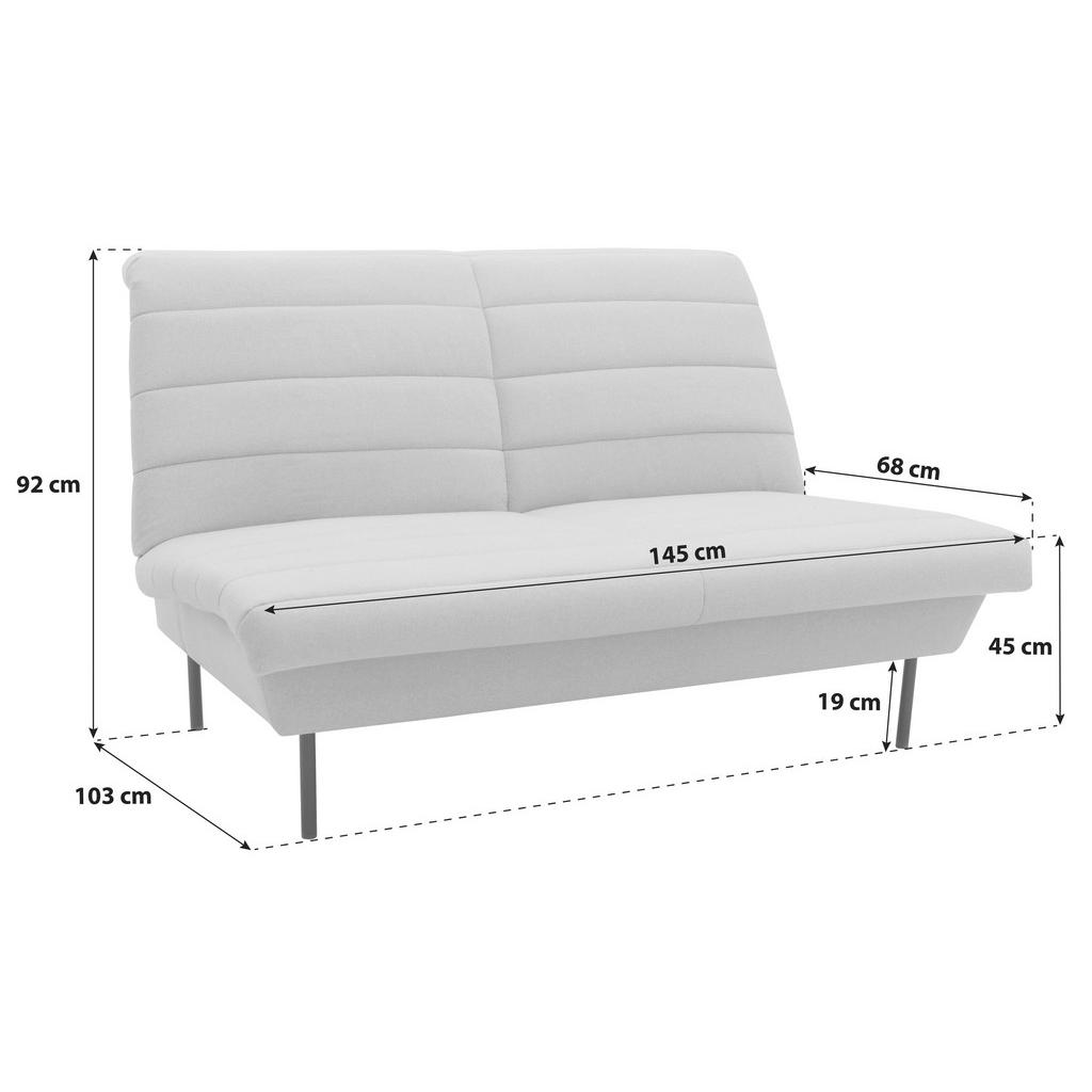 Thumbnail - Looks by W.Joop 2-Sitzer-Sofa Looks IX, Dunkelblau, Textil, Uni, 145x92x103 cm, Made in EU, FSC Mix, Stoffauswahl, Rücke...