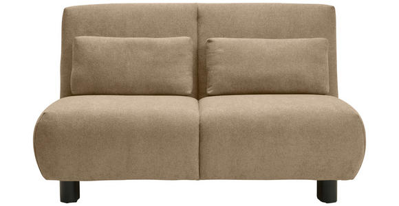 SCHLAFSOFA Flachgewebe Braun  - Schwarz/Braun, KONVENTIONELL, Textil/Metall (150/85/100cm) - Carryhome