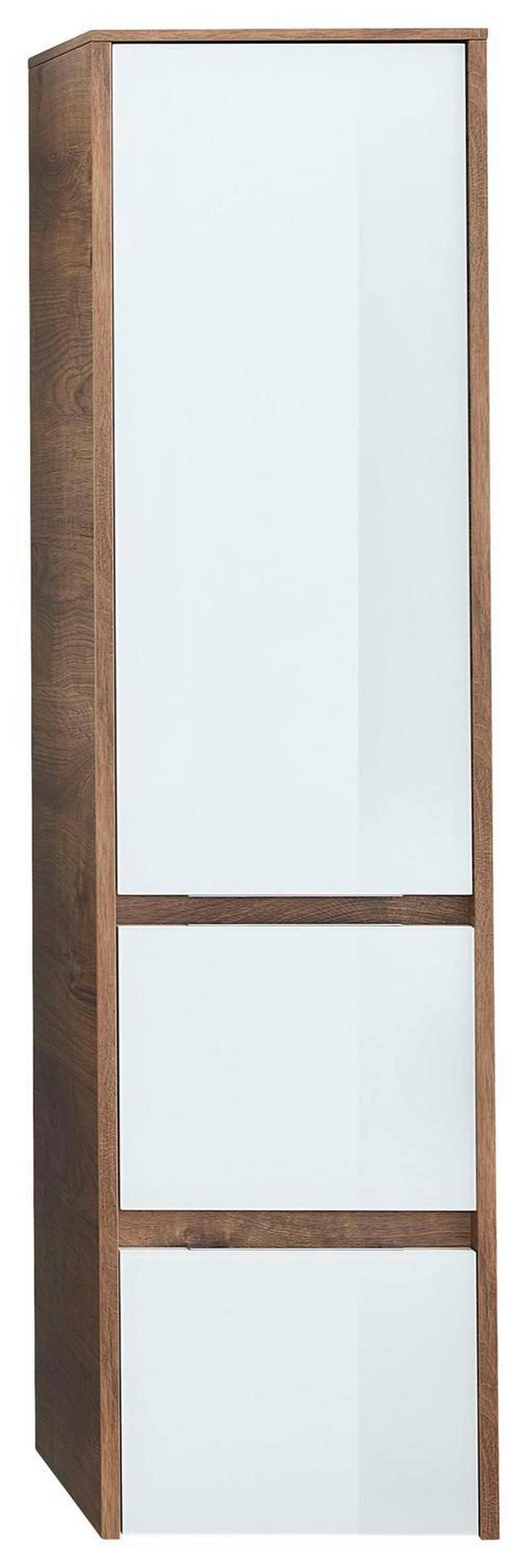 MIDI SKŘÍŇKA, tmavě hnědá, 33/123,7/33 cm - tmavě hnědá/barvy hliníku, Design, kov/kompozitní dřevo (33/123,7/33cm) - Sadena