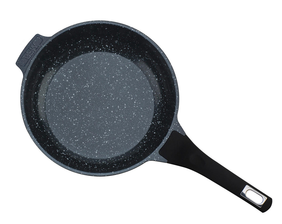 BRATPFANNE Titanium Granit Advanced Vitaflon® Quarzit Beschichtung 24 cm  - Schwarz, Basics, Metall (24cm) - GSW