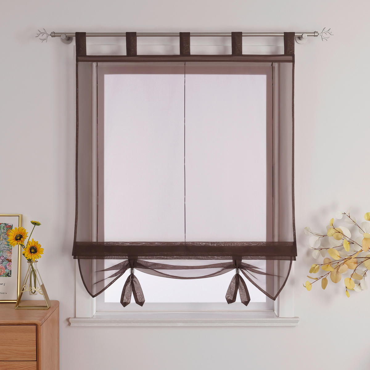 FALTROLLO  transparent  120/155 cm    - Hellbraun, Basics, Textil (120/155cm)