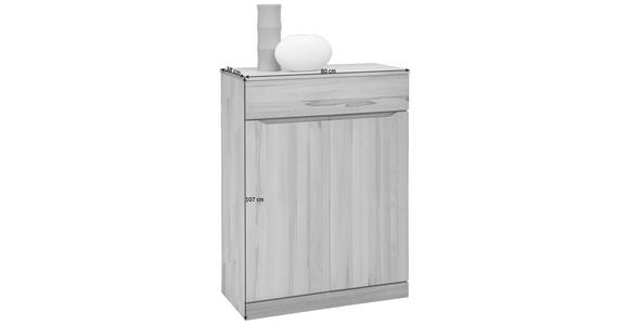 SCHUHSCHRANK Kernbuche massiv Buchefarben - Buchefarben/Grau, KONVENTIONELL, Holz/Holzwerkstoff (80/107/38cm) - Valnatura
