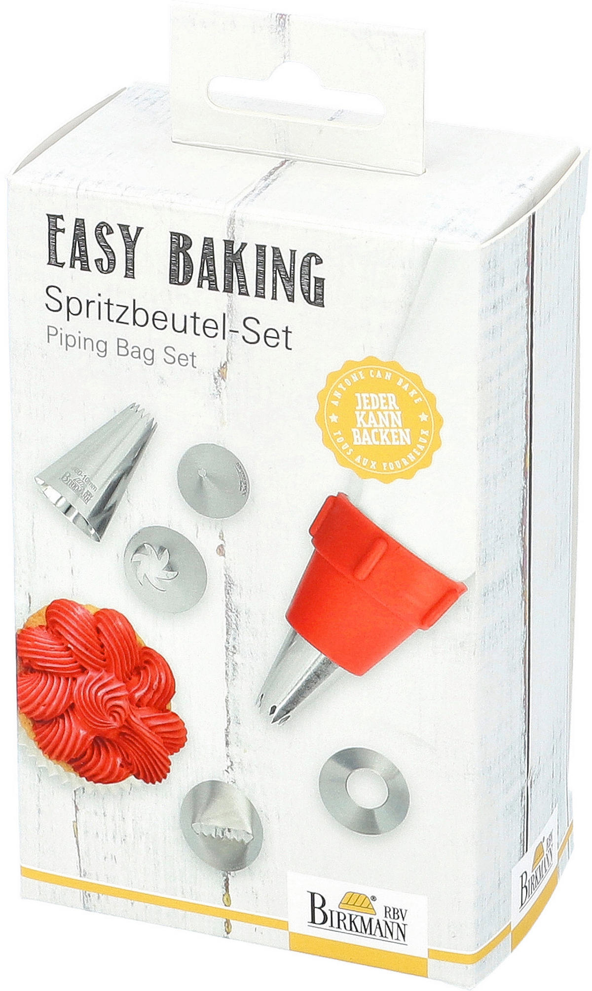 SPRITZBEUTEL - Rot/Weiß, Basics, Kunststoff (8,5/15,7/5,5cm) - Birkmann