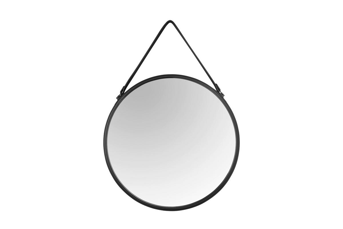 DEKOSPIEGEL Schwarz  - Schwarz, Trend, Glas/Textil (55/55/3,5cm) - Boxxx