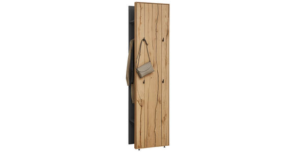 GARDEROBE 2-teilig  in 51,9/205,5/37,1 cm  - Eichefarben/Graphitfarben, Design, Holz/Holzwerkstoff (51,9/205,5/37,1cm) - Dieter Knoll