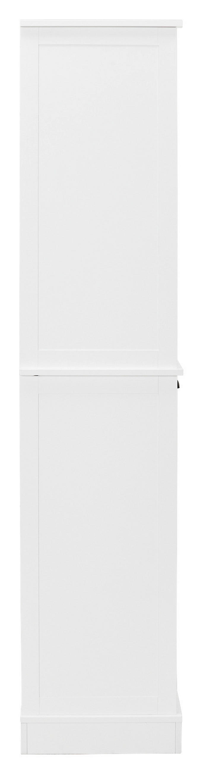 VYSOKÁ KOMODA, bílá, 76/178/40 cm - bílá/černá, Lifestyle, kov/kompozitní dřevo (76/178/40cm) - MID.YOU