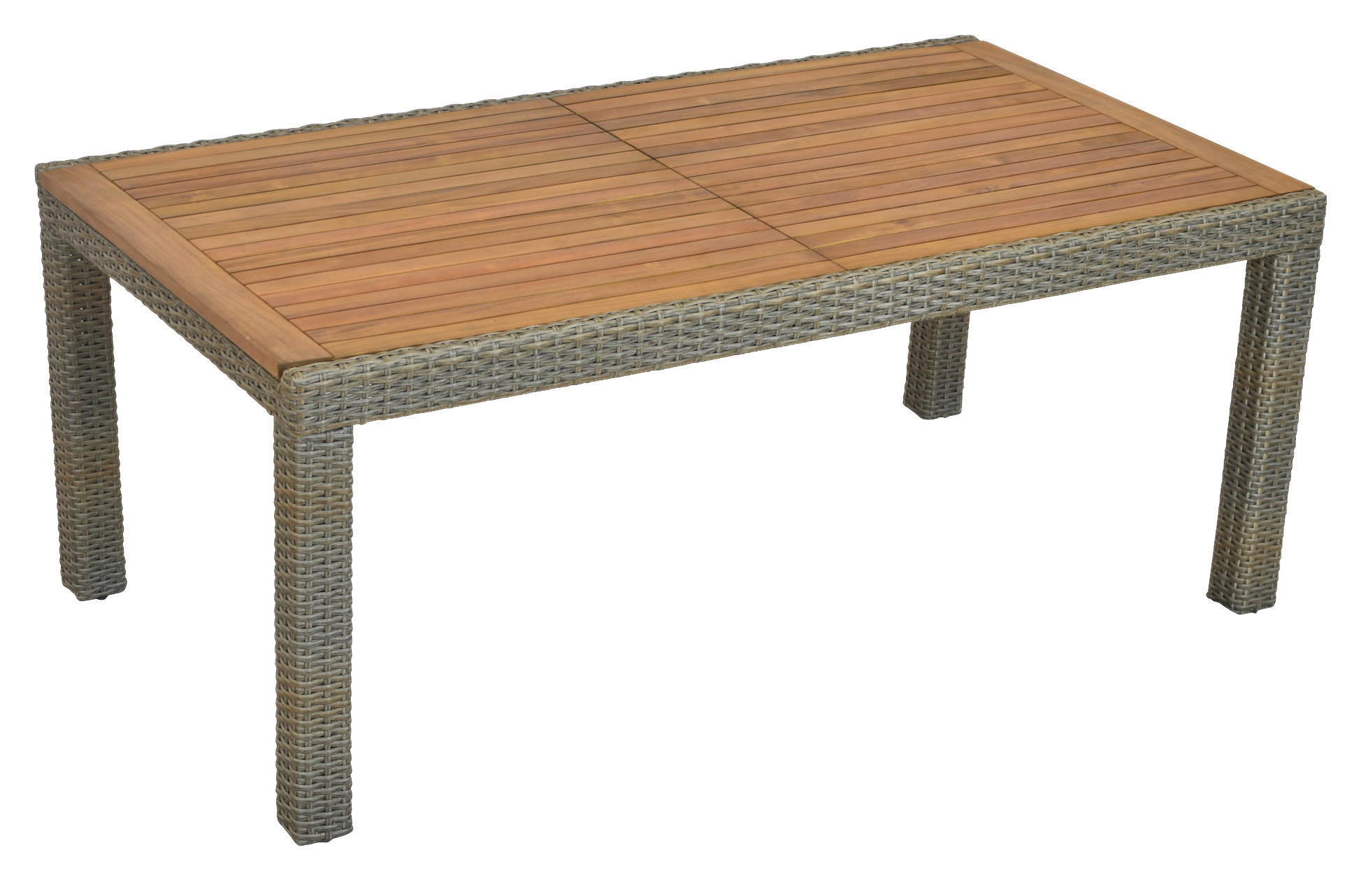 GARTENTISCH 180-240/100/74 cm Metall, Kunststoff rechteckig  - Beige, MODERN, Holz/Kunststoff (180-240/100/74cm) - Gardenson