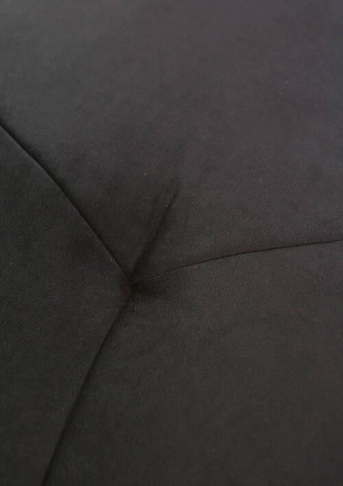 HOCKER Flachgewebe Schwarz  - Schwarz, LIFESTYLE, Kunststoff/Textil (75/44/75cm) - Landscape