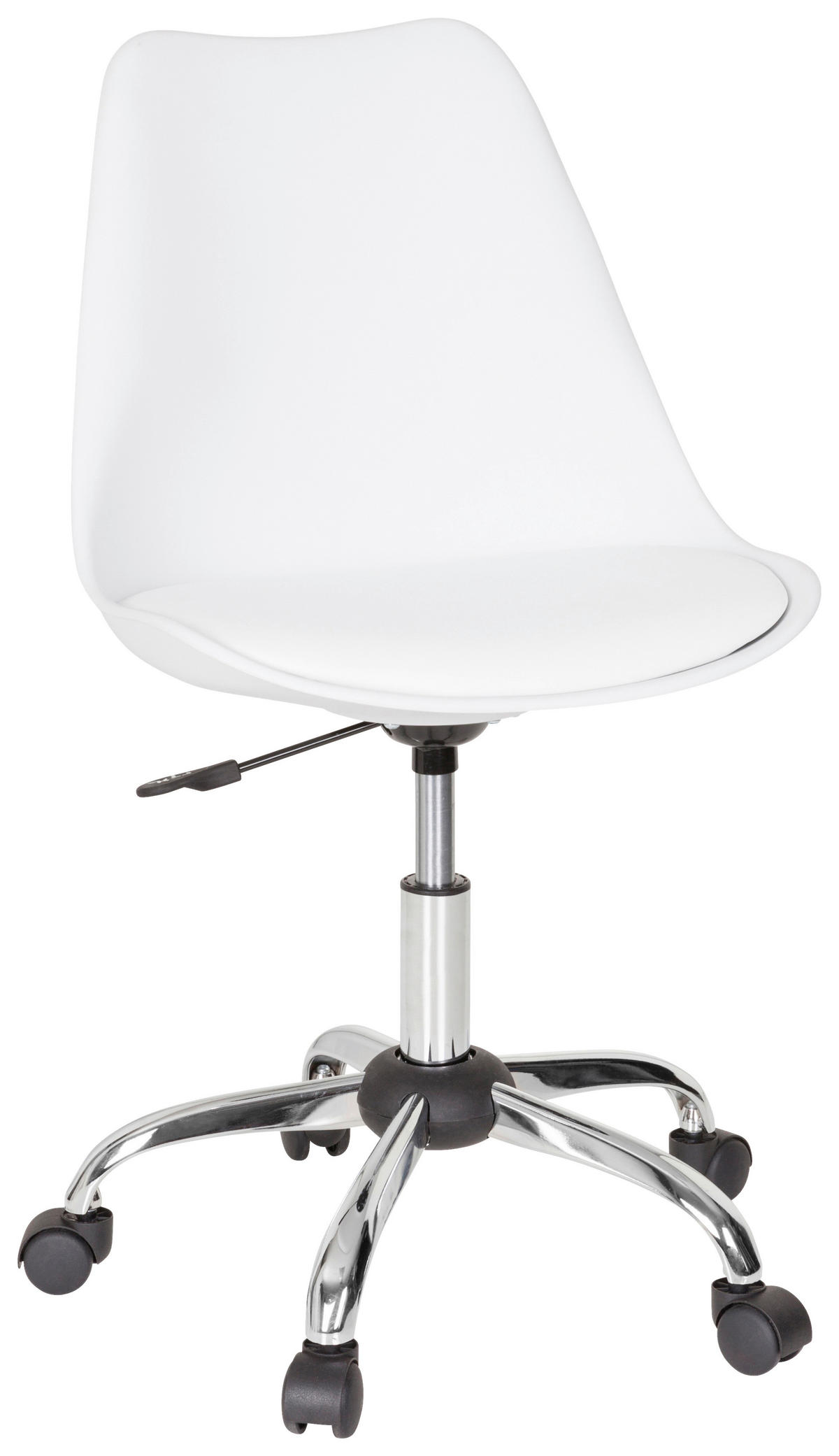 DREHSTUHL  in Lederlook Weiß  - Weiß, MODERN, Kunststoff/Textil (48/86/54cm) - MID.YOU