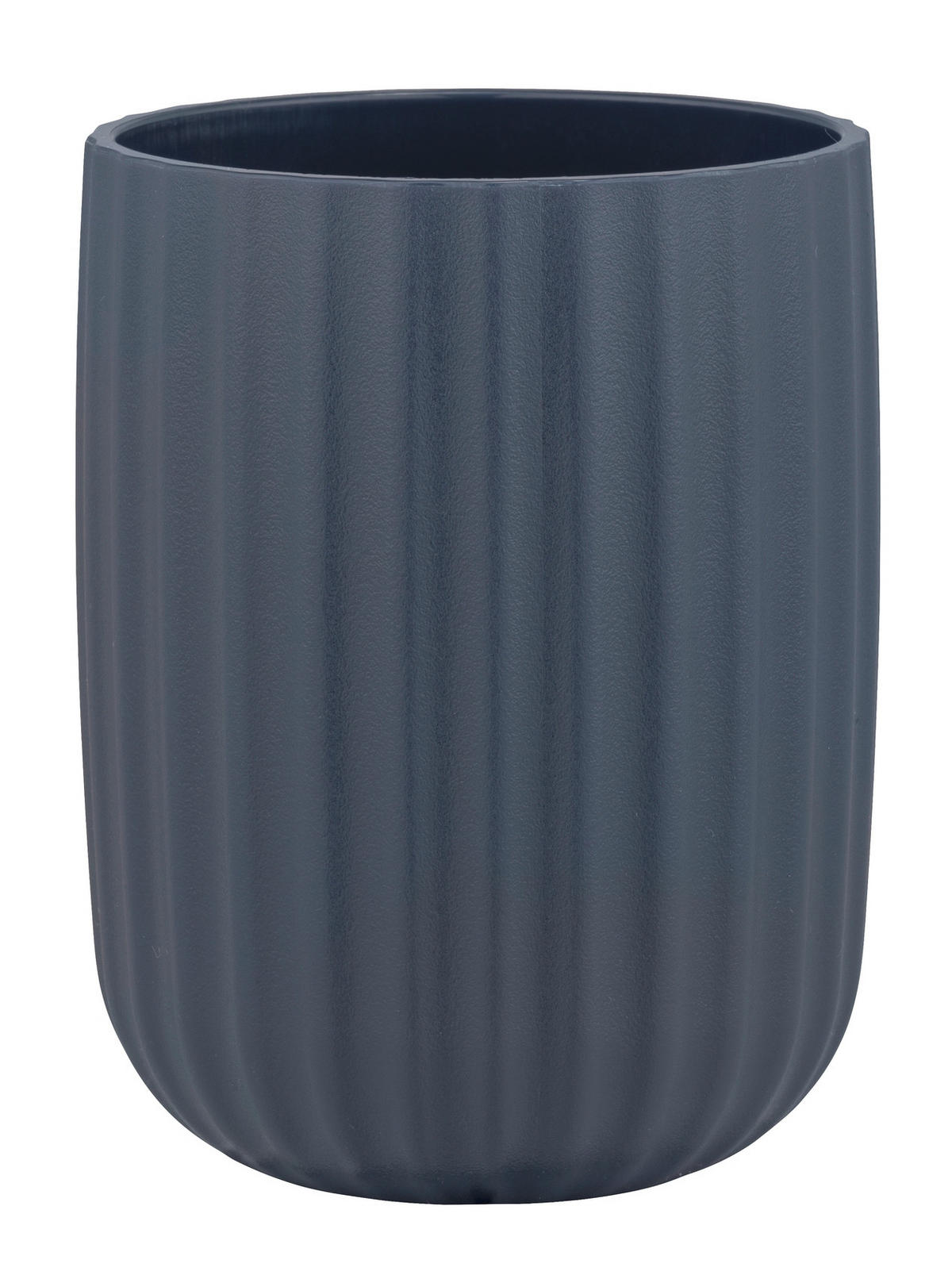 ZAHNPUTZBECHER  - Dunkelblau, Basics, Kunststoff (7,5/10/7,5cm) - Wenko