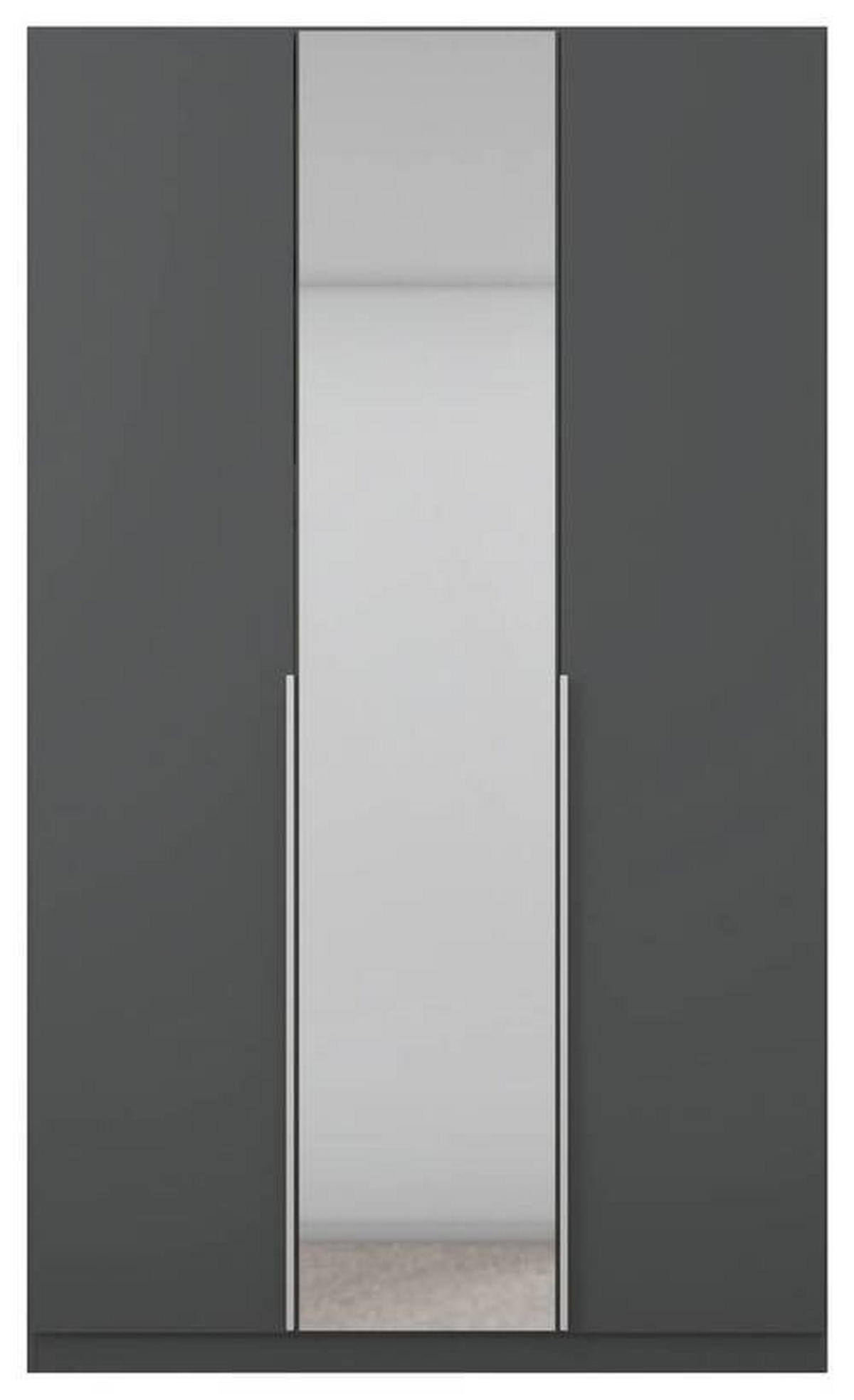 NYÍLÓAJTÓS SZEKRÉNY szürke, ezüst  - ezüst/alumínium színű, Modern, faalapú anyag (136/229/54cm) - Rauch Möbel