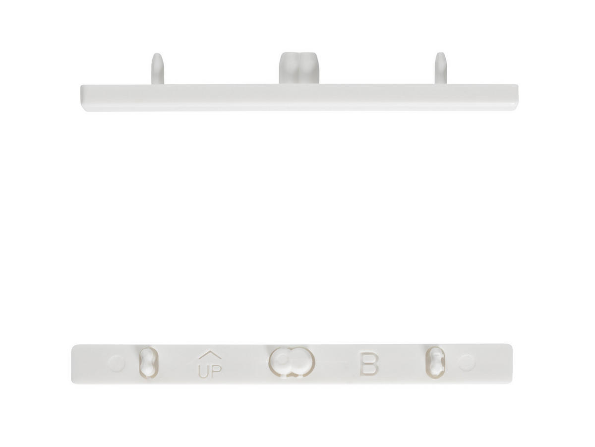KONCOVKA - biela, Basics, kov (7,8/1/0,7cm) - Homeware