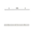 ENDSTÜCK  - Weiß, Basics, Metall (7,8/1/0,7cm) - Homeware