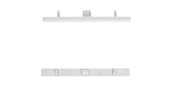 ENDSTÜCK  - Weiß, Basics, Metall (7,8/1/0,7cm) - Homeware