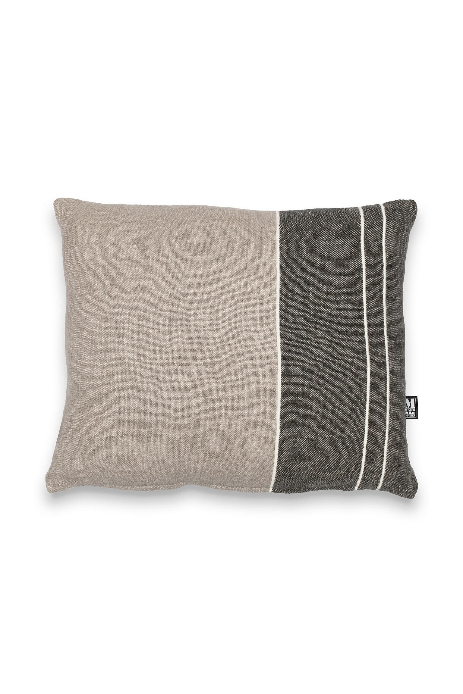 SOFAKISSEN RANDI 50/60 cm  - Schwarz/Grau, Trend, Textil (50/60cm) - Markslöjd