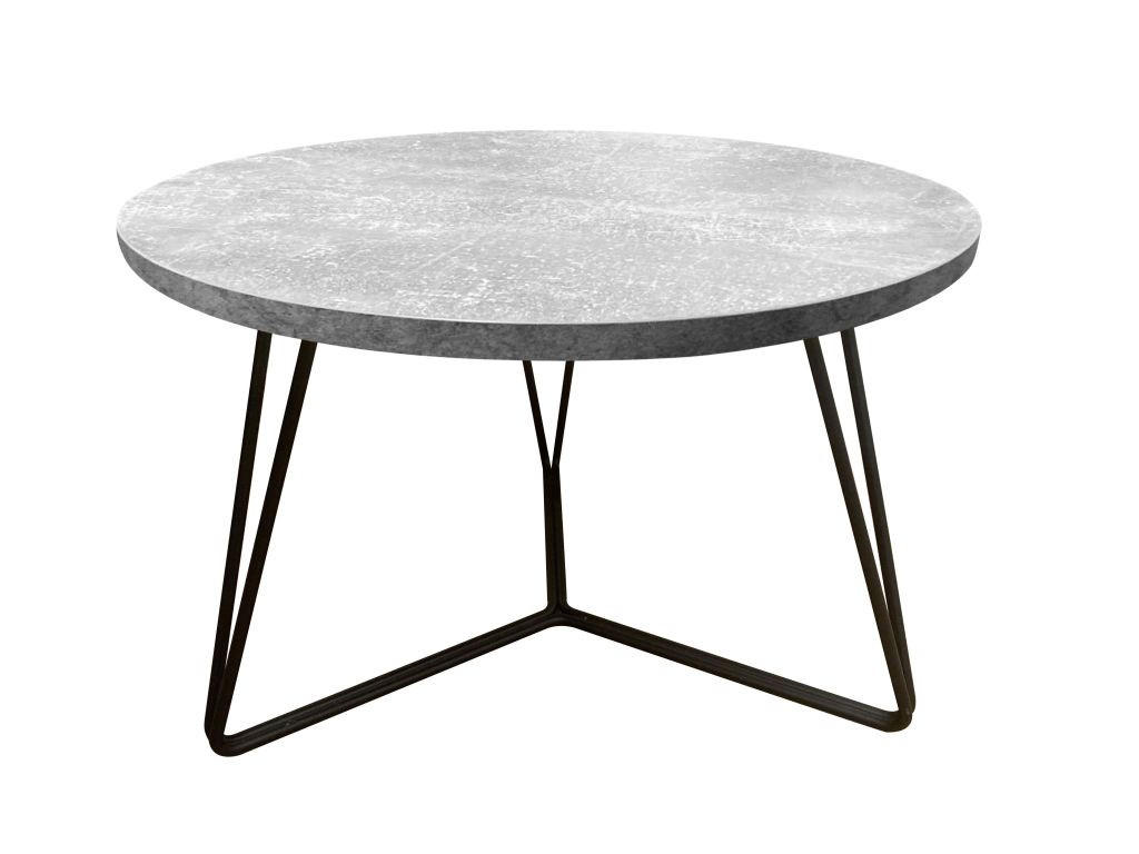 KLUB STOLIĆ siva  metal, drvni materijal  - siva/crna, Moderno, drvni materijal/metal (60/40cm)
