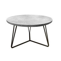 KLUB STOLIĆ siva  metal, drvni materijal  - siva/crna, Moderno, drvni materijal/metal (60/40cm)