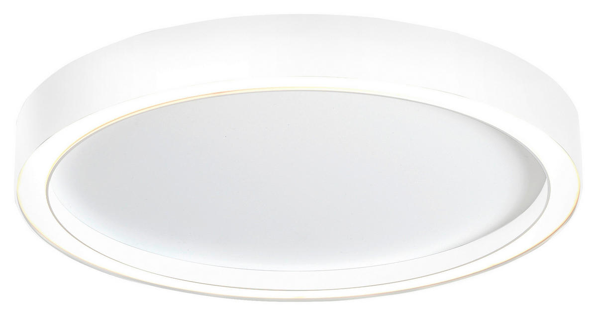 LED-DECKENLEUCHTE Aura  Smart 30/4 cm   - Weiß, Basics, Metall (30/4cm) - BOPP