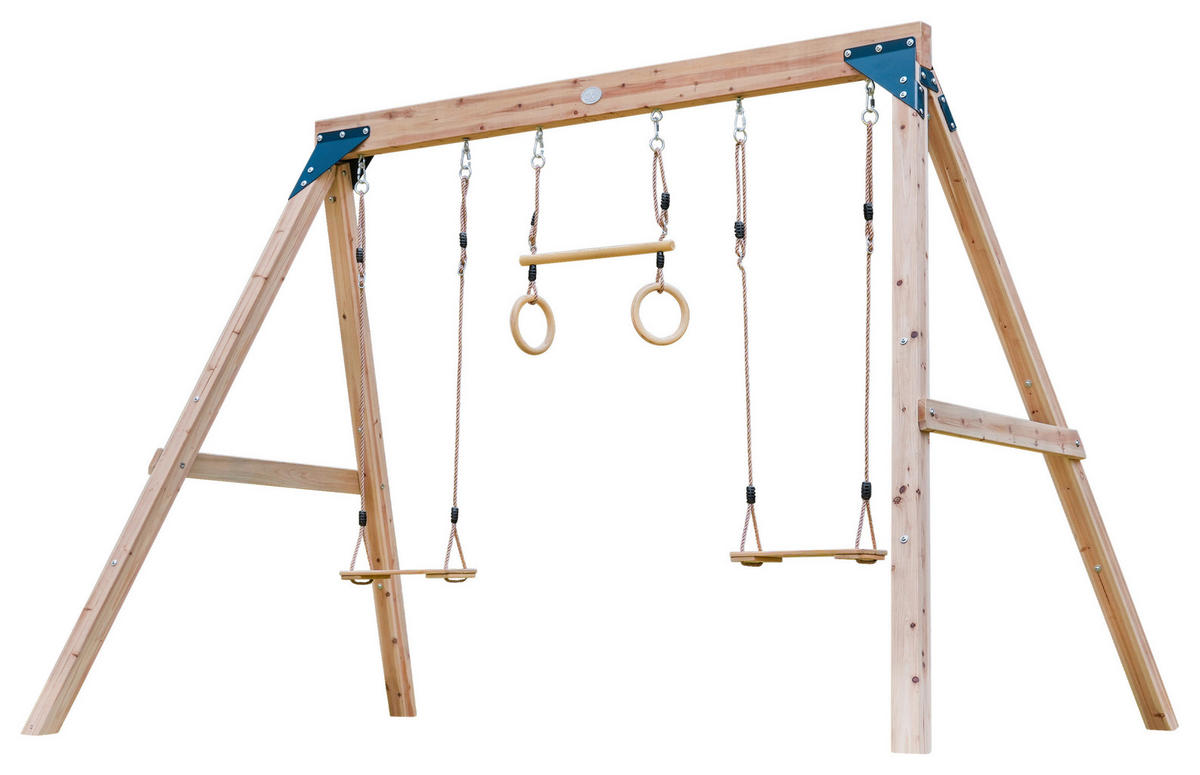 GUNGA - brun, Klassisk, metall/trä (186/208/299cm)