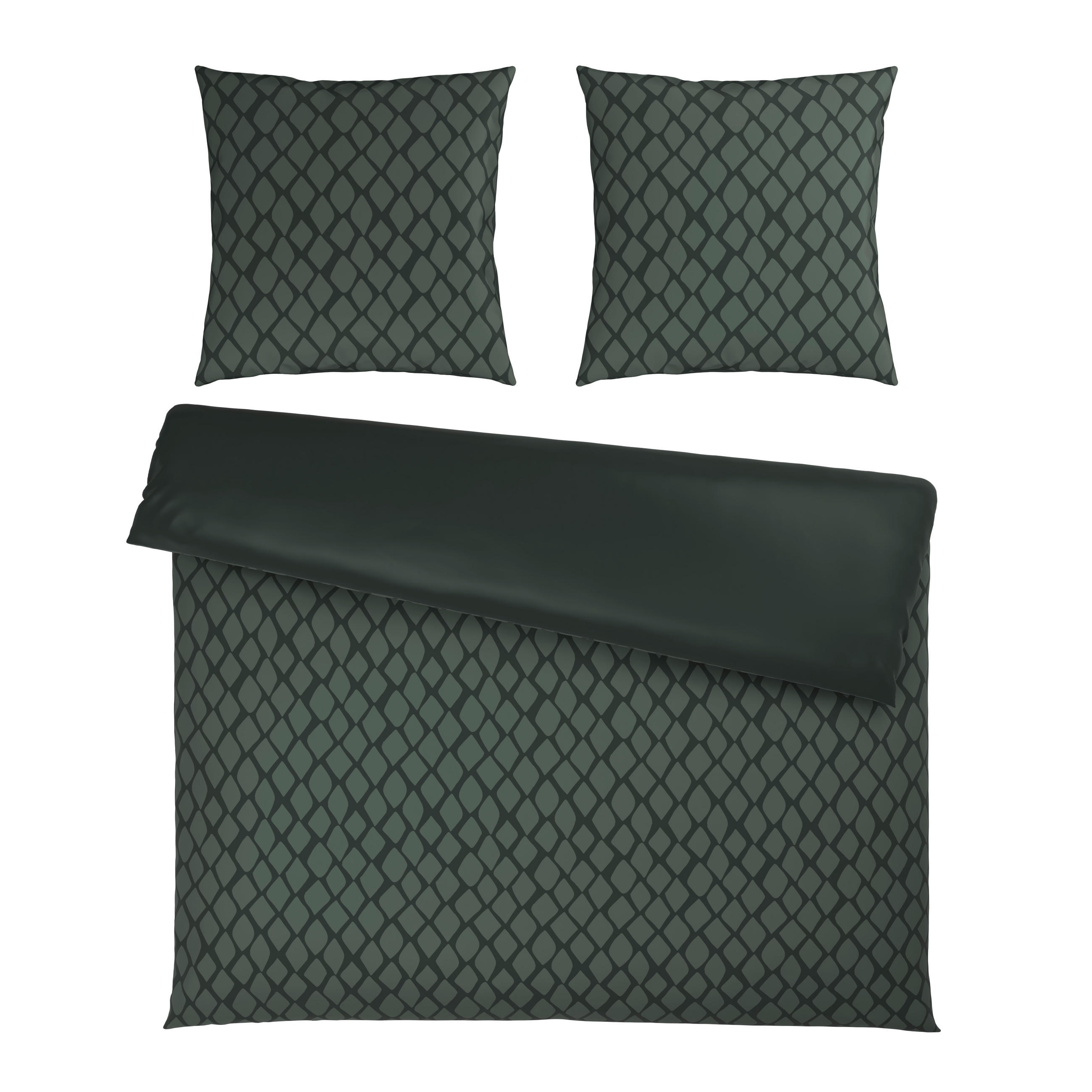 WENDEBETTWÄSCHE SNAKO Satin 200/200 cm  - Grün, Design, Textil (200/200cm) - Dieter Knoll