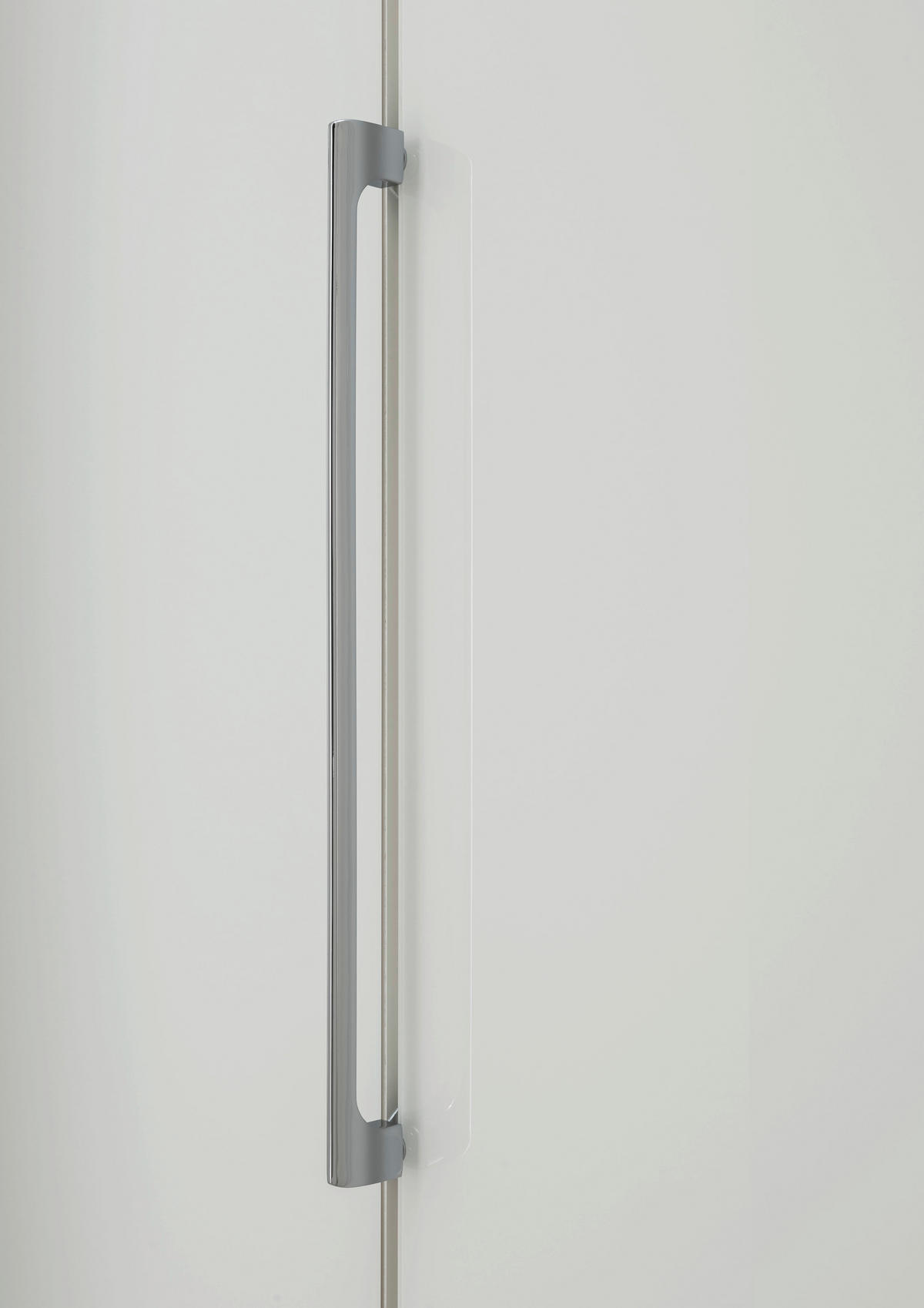 FALTTÜRENSCHRANK in Weiss  - Chromfarben/Weiss, Konventionell, Glas/Holzwerkstoff (250/236/58cm) - Dieter Knoll