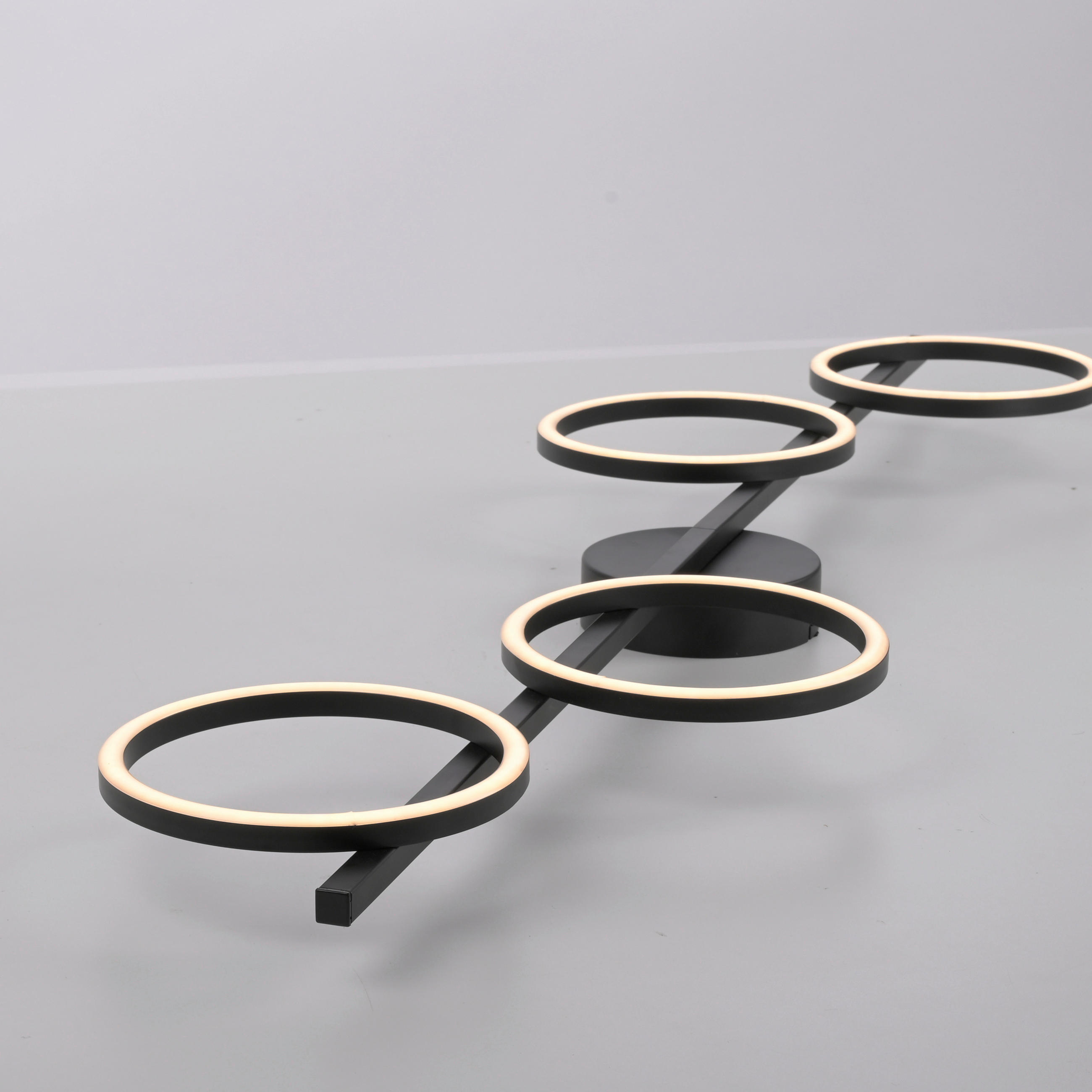 LED-DECKENLEUCHTE 120/30,5/7 cm   - Schwarz, Design, Kunststoff/Metall (120/30,5/7cm) - Schöner Wohnen