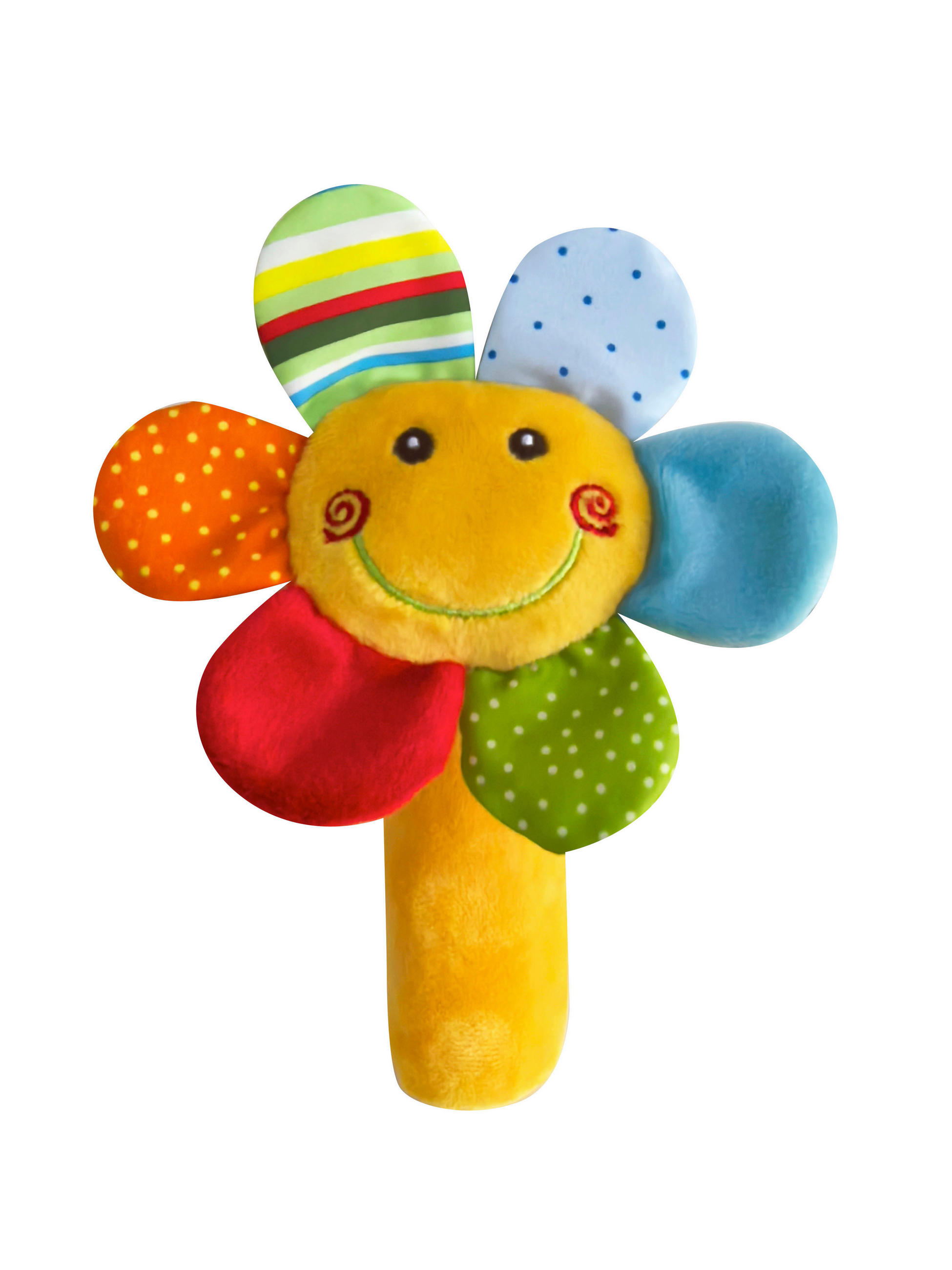 RASSEL  - Gelb/Rot, Trend, Kunststoff/Textil (17cm) - Patinio