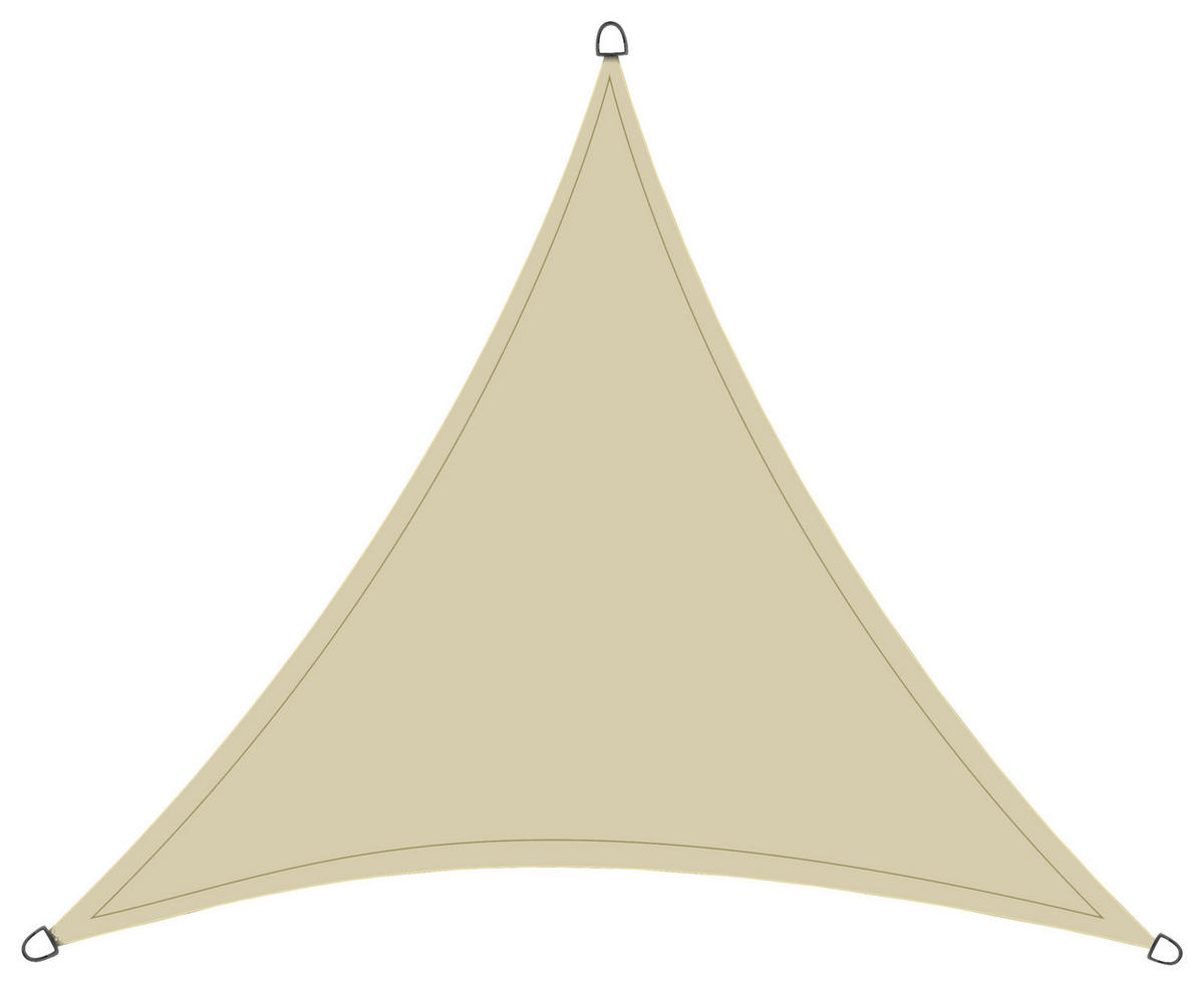 GARTENSONNENSEGEL   - Ecru, MODERN, Textil/Metall (360/360/360cm) - Siena Garden