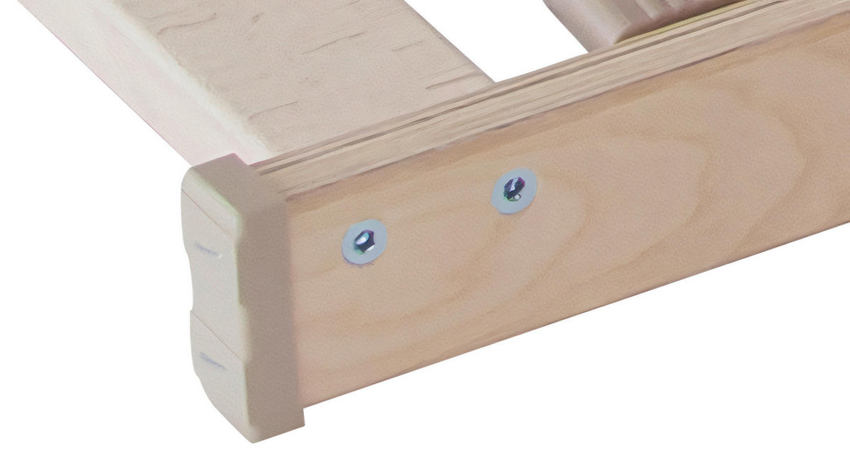 LATTENROSTSET 200/200 cm Mittelzone verstellbar, Birke  - Naturfarben, Basics, Holz (200/200cm) - Xora