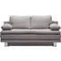 Schlafsofa in Hellgrau Textil - Chromfarben/Hellgrau, Design, Textil/Metall (194/96/86cm) - Novel Schlafsofa in Hellgrau Textil - Chromfarben/Hellgrau, Design, Textil/Metall (194/96/86cm) - Novel