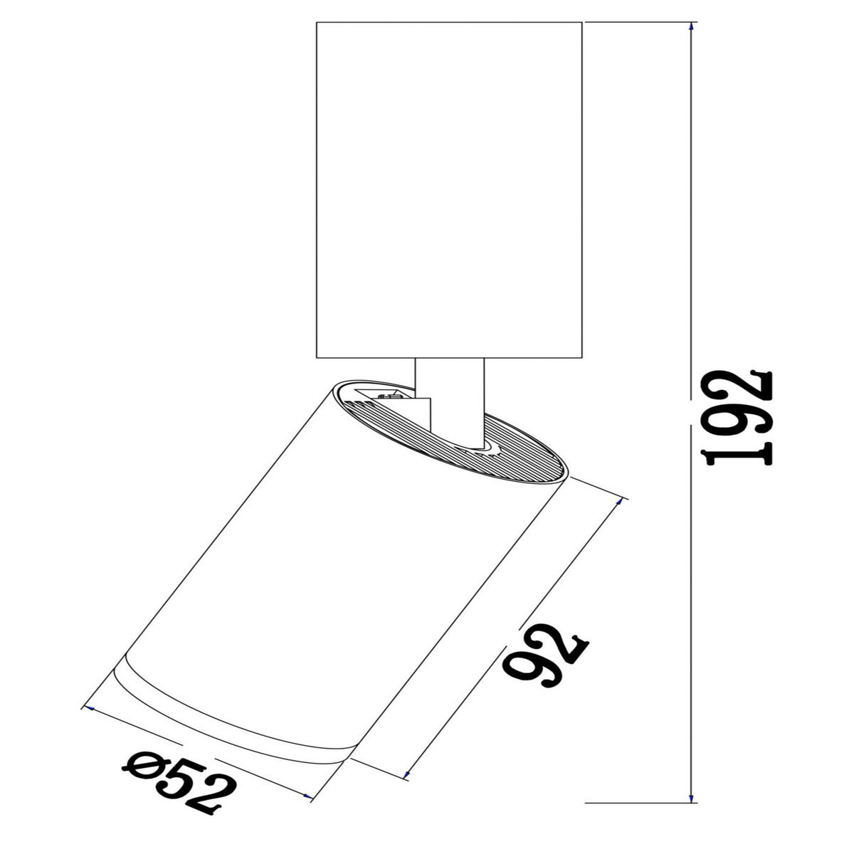 DECKENLEUCHTE     - Schwarz, Basics, Metall (5,2/10/5,2cm) - MAYTONI