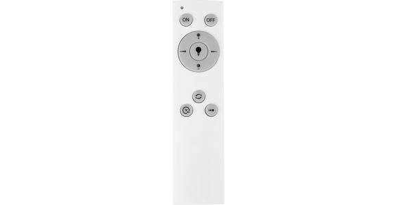 Led Deckenleuchte Johanna Ø 70 cm Dimmbar - Weiß, Basics, Kunststoff/Metall (70/10cm) - Luca Bessoni