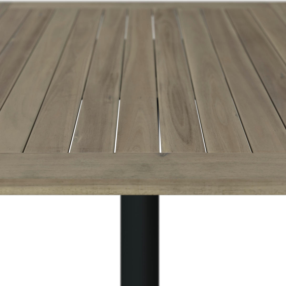 BALKONTISCH 60/60/74 cm  - Anthrazit/Akaziefarben, KONVENTIONELL, Holz/Metall (60/60/74cm) - Ambia Garden