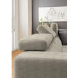 ECKSOFA in Chenille Beige  - Chromfarben/Beige, Design, Textil (301/207cm) - Xora