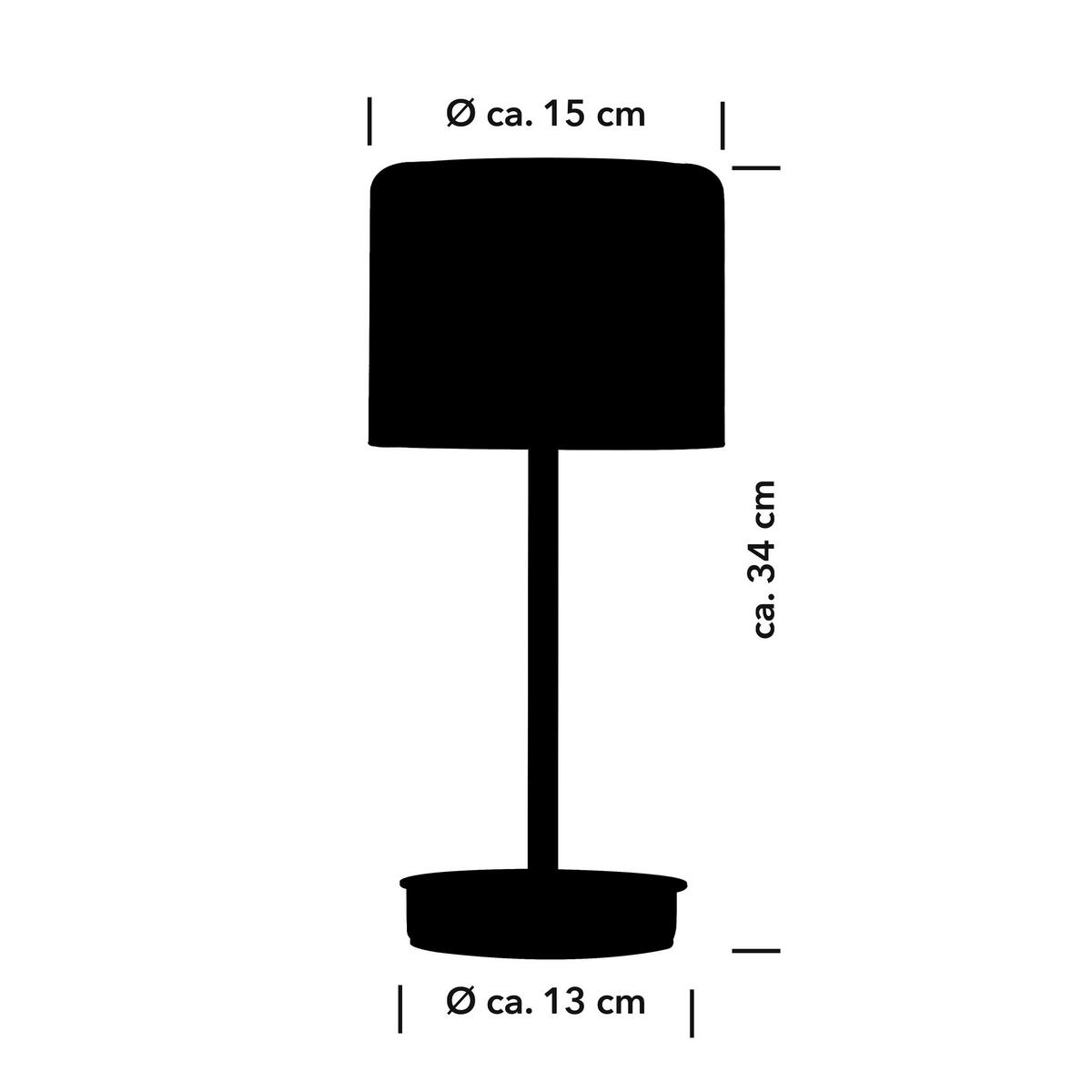LED-TISCHLEUCHTE Klara 15,6/34 cm   - Bronzefarben, Design, Metall (15,6/34cm) - elements by BANKAMP
