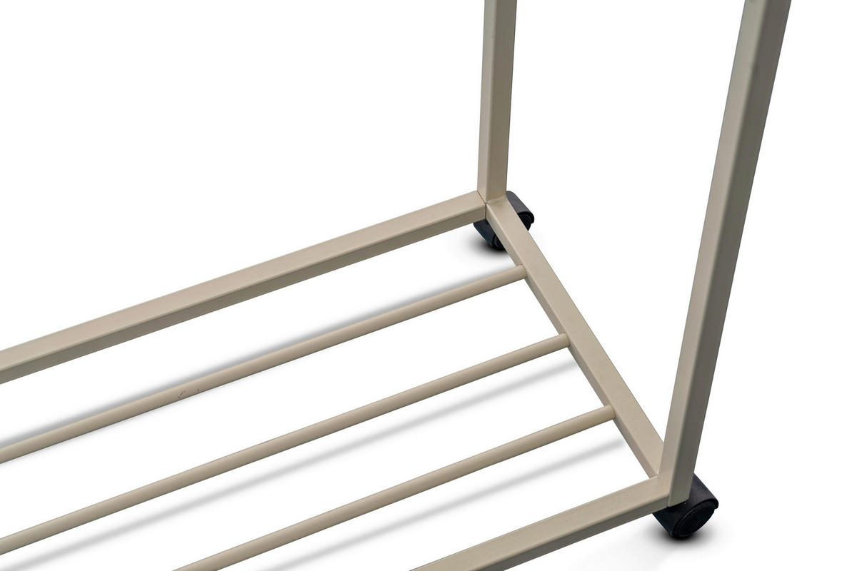 KLEIDERWAGEN in Creme 90/150/35 cm   - Creme, Basics, Kunststoff/Metall (90/150/35cm)