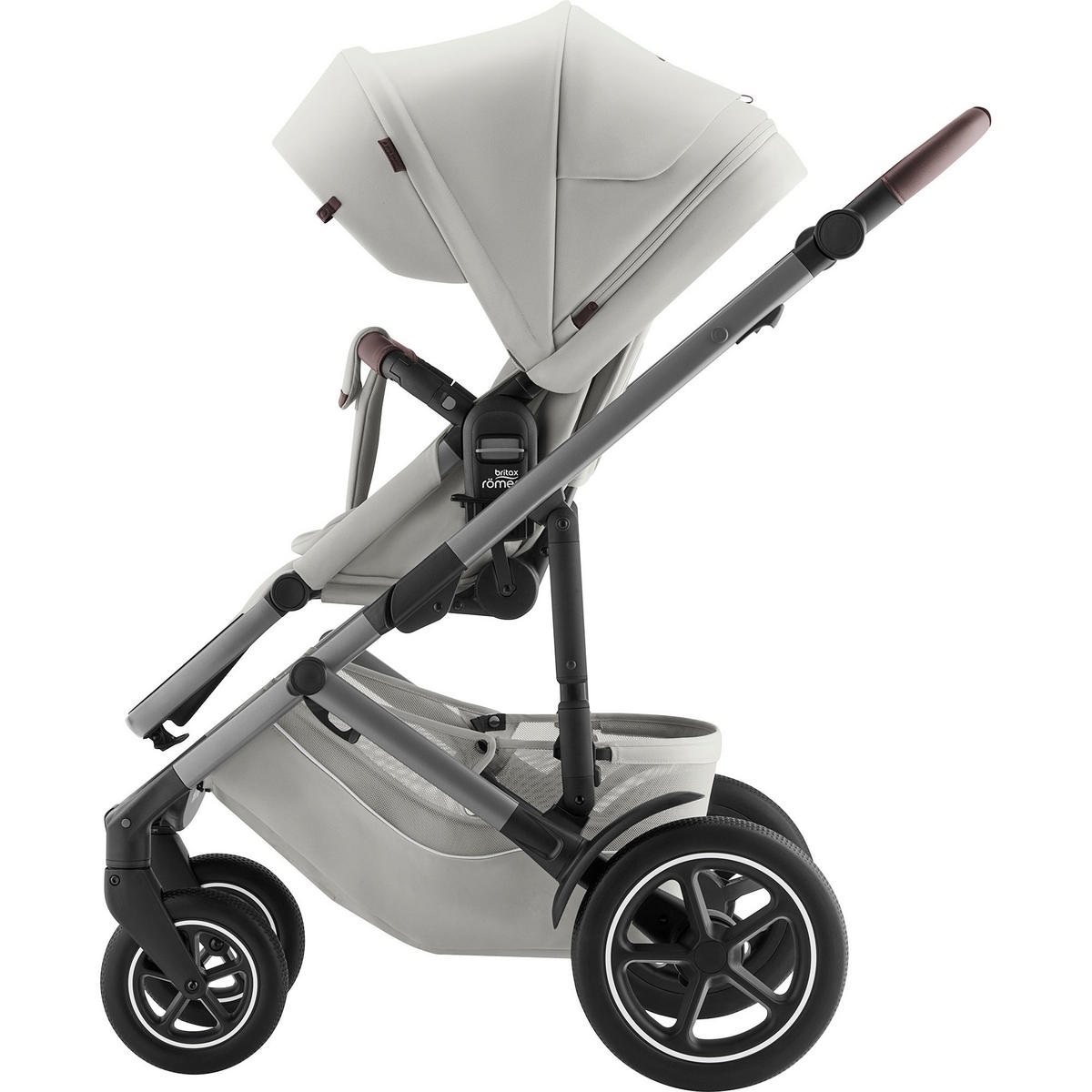 KINDERWAGENSET  Smile 5Z Set  Linen Grey  - Hellgrau/Grau, Basics, Textil/Metall (57/112/97,7cm) - Britax Römer