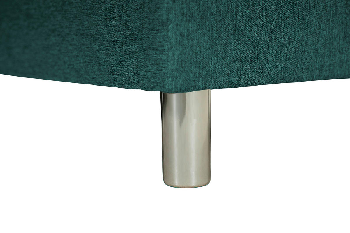 COLȚAR textil petrol  - petrol/culoare aluminiu, Design, plastic/textil (230/136cm) - Carryhome