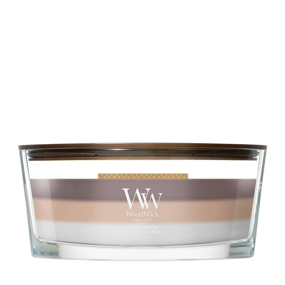 MIRISNA SVEĆA  višebojna  - višebojna, Osnovno, staklo/drvo (12/9/19cm) - WoodWick