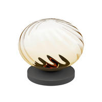 LED-TISCHLEUCHTE - Senfgelb/Schwarz, Basics, Glas/Metall (24/22cm) - Eglo