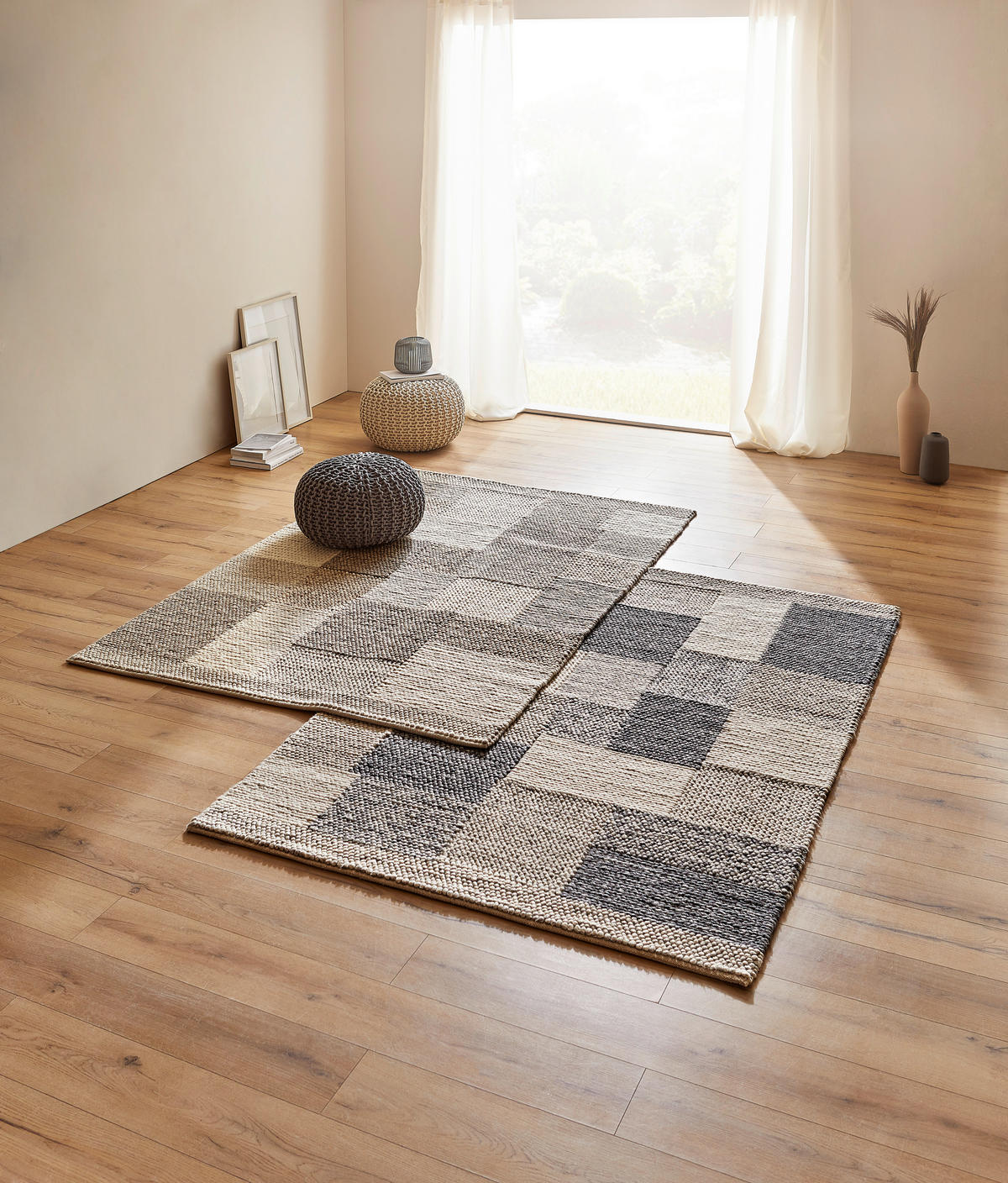HANDWEBETEPPICH Nordic 130/190 cm Nordic  - Beige/Naturfarben, Lifestyle, Textil (130/190cm) - Linea Natura