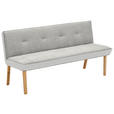 SITZBANK 157/88/63 cm  in Grau  - Eichefarben/Grau, Design, Holz/Textil (157/88/63cm) - Linea Natura