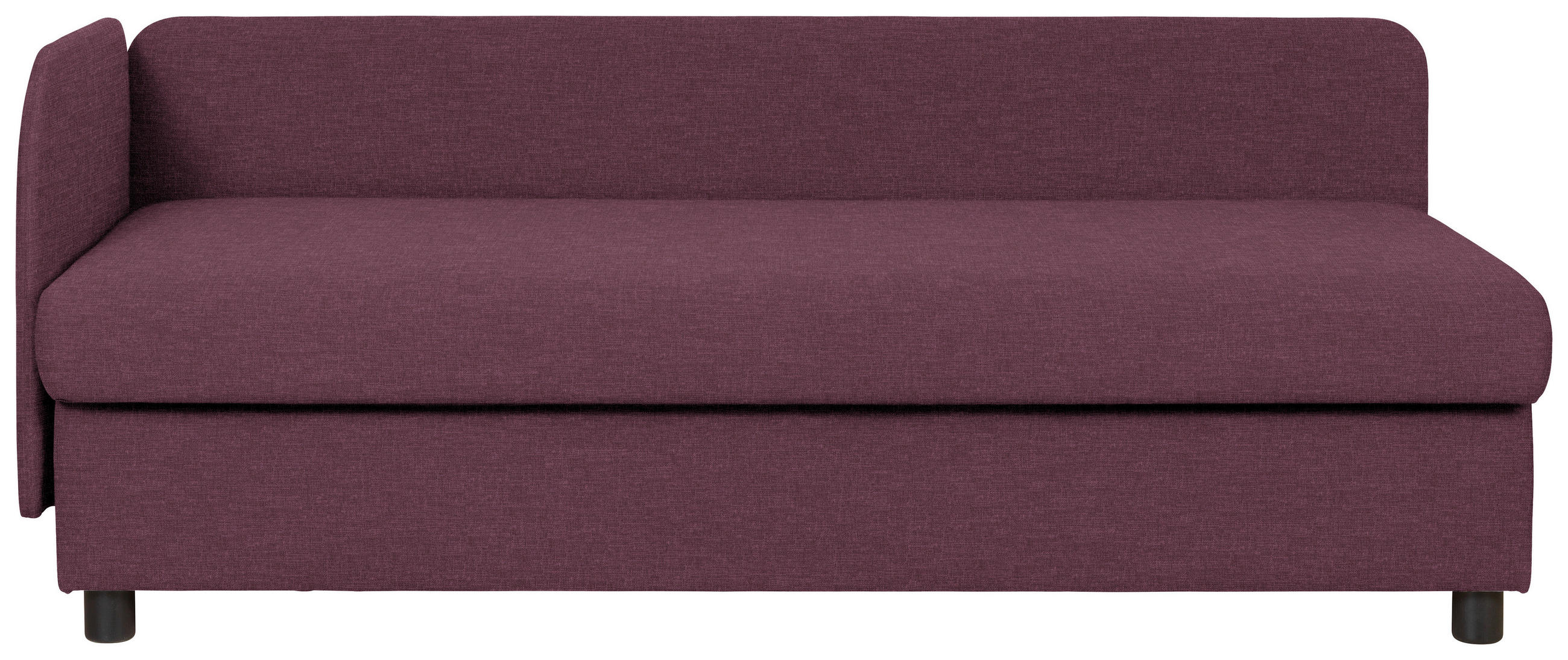 LIEGE in Dunkelrot  - Wengefarben/Dunkelrot, MODERN, Holz/Textil (206/80/94cm) - Joka