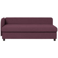 LIEGE in Dunkelrot  - Wengefarben/Dunkelrot, MODERN, Holz/Textil (206/80/94cm) - Joka