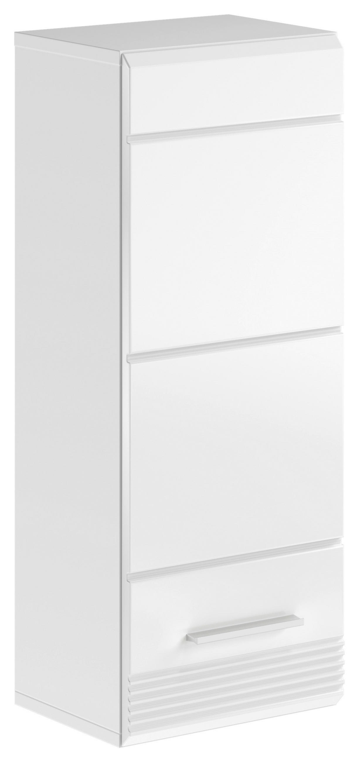 HÄNGESCHRANK 30/77/23 cm  - Weiß Hochglanz/Weiß, MODERN, Holzwerkstoff/Kunststoff (30/77/23cm) - MID.YOU