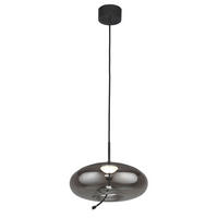 VISEČA LED-SVETILKA  Lisbon 6 W/147 lm/2700 K/230 V/ - črna, Design, kovina/steklo (31/31/30-150cm)