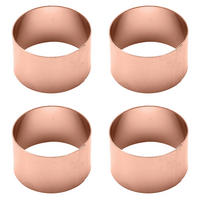 SERVIETTENRINGESET   4 Stück  - Kupferfarben, Basics, Metall (4/2,5cm) - Echtwerk